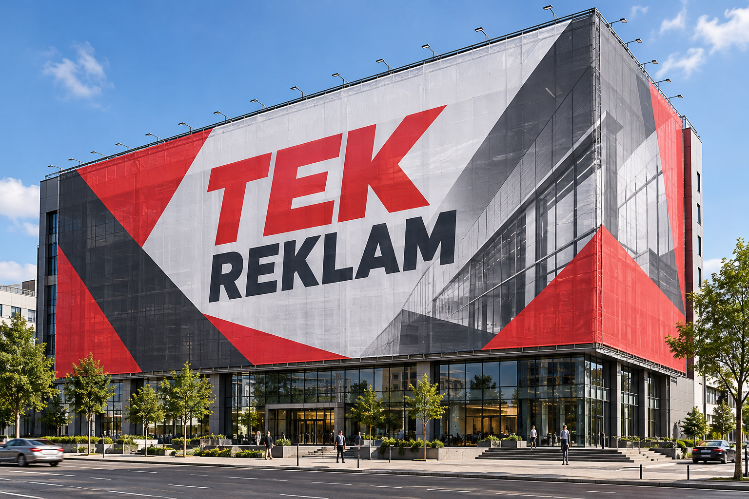 Büyük Cephe Görsel Giydirme için temsili örnek